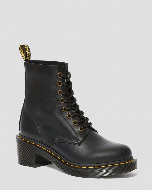 Dr Martens Dámské Boty Na Vysokém Podpatku Clemency Wanama Černé, CZ-721936